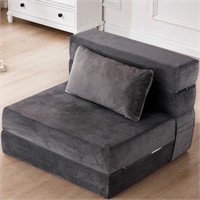 SINWEEK 6 Inch Folding Sofa Bed Memory Foam