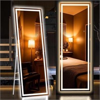 Hasipu Full Length Mirror with Lights, 65" x 20"