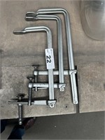 4 Steel Approx 400mm Quick Set Clamps