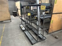 2 Mobile Double Sided Vertical Components Racks