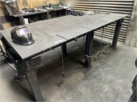 Plate Top Welding Bench 2.5m x 1.2m with 8 Clamps