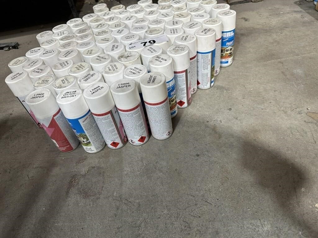 Large Qty Unused Paint Spray Cans