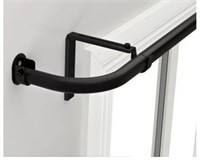 Ikea Curtain rod combination/bay window, black.