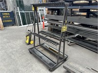 Steel Double Sided Mobile Vertical Storage Rack