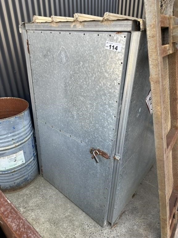 Fabricated Galvanised Steel Single Door Cabinet