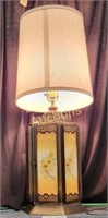 VINTAGE FLORAL PANEL TABLE LAMP