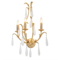 Prosecco - 3-Light Wall Sconce - Gold Leaf Finish