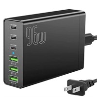 USB C Charger Block, USB Charger Station, 100W