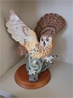 Porcelain Owl Statue