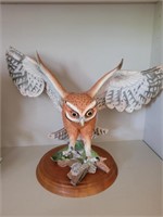 Porcelain Owl Statue
