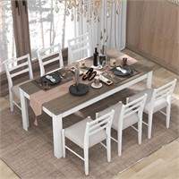 (CHAIRS ONLY) Merax 4-Piece Wooden Dining Table Se