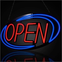 LED Neon Open Sign for business - 32 x 16 inch