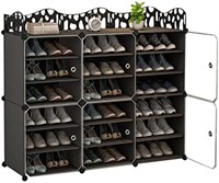 Jomifin Shoe Rack Storage Cabinet with Doors, key