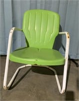 1950's Shell Back Metal Lawn Chair