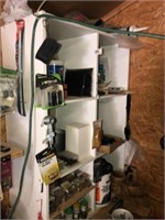 White Shelf & Misc Supplies & Hardware