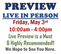 PREVIEW LIVE IN PERSON - Friday, May 3rd