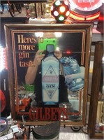 Gilbeys gin sign