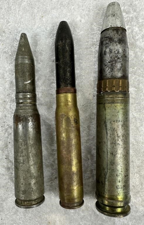 Lot Of 3 Deactivated Mortar Rounds