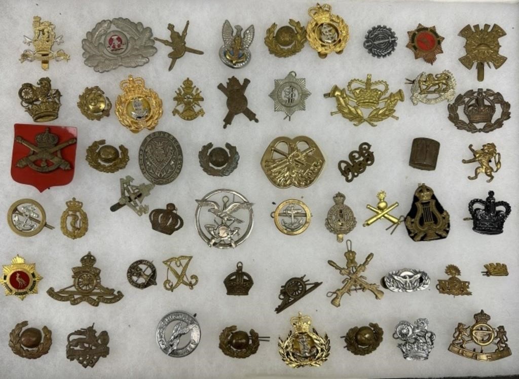 Lot Of 54 Mixed World Wide Military Badges