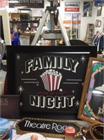 Family night sign