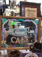 Mirror café sign