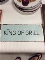 King of Grill sign