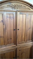 Vintage deep cabinet ,  huge storage areas, pine