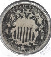 1868 Sheild 5 Cent Coin