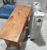 Bench & Oil Space Heater