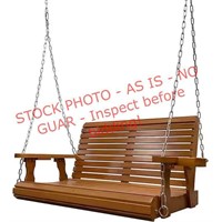 4 ft. Outdoor Wood Porch Swing adjustable height