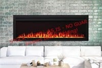 Elexnux 60" Recessed/Mounted Electric Fireplace