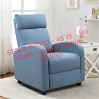 LACOO Blue Fabric Recliner