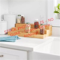 Brightroom Expanding Bamboo Spice Rack