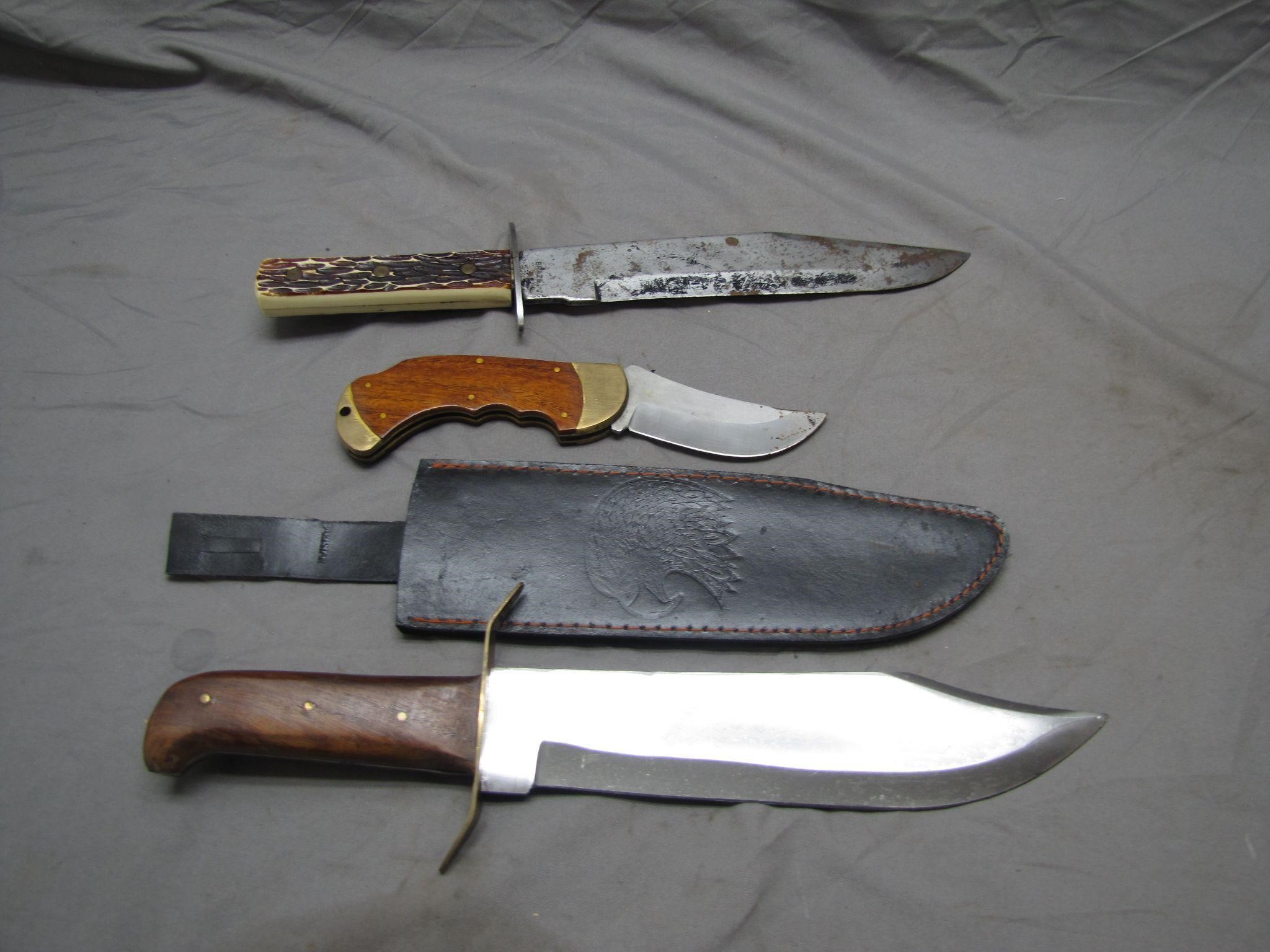 3 Assorted Hunting Knives