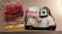 Lot of Vintage Baby Clothes, Travel Bags