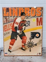 Philly Flyers Lindros Electric Clock Plaque