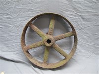 Antique Farm Plow Gauge Wheel