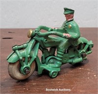 Cast iron champion police motorcycle