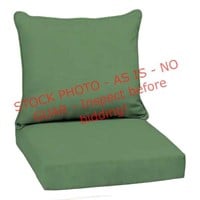 Arden 22inx24 in. 2 Chair Cushion-Moss Green