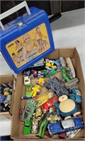 Box miscellaneous toys Tootsie, matchbox,