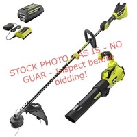 Ryobi 40V Trimmer & Blower w/ Charger (No Battery