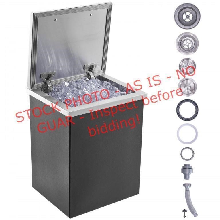 VEVOR Stainless Steel Ice Chest, 14 X 12 X 18in