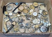 Box of watch parts