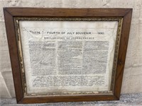 1890 Copy of the declaration of independence
