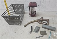 Pump handle, locker basket, gauge