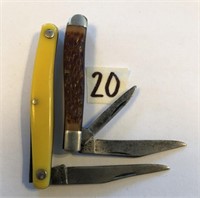 2 Vintage Kabar Pocket Knives