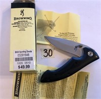 Browning Pocket Knife with Clip new in box