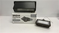 Broan NuTone wall cap black and LED floodlight