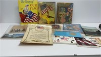 American Flag memorabilia lot: pledge, Copy of