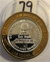 .999 Silver Strike California Casino "Year of the